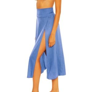 BECCA by Rebecca Virtue Breezy Basics Swim Cover-Up Skirt, size Medium
